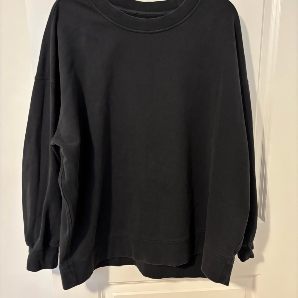 lululemon athletica Black Crewneck Sweater